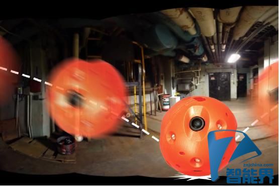 这款球形探测摄像头可全景拍摄事故救援现场