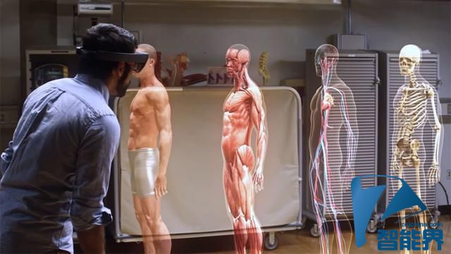 微软HoloLens医学应用：直接透视人体模型