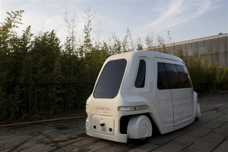 地产巨头万科造出一款无人车：外形科幻好漂亮