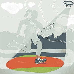 盲人想跑步，无人机能带领