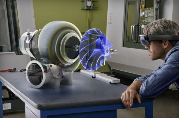 微软在纽约旗舰店展示HoloLens全息眼镜