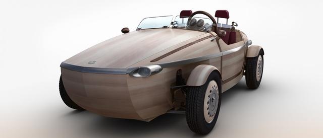 日本人造了一辆没螺丝和胶水的木头汽车