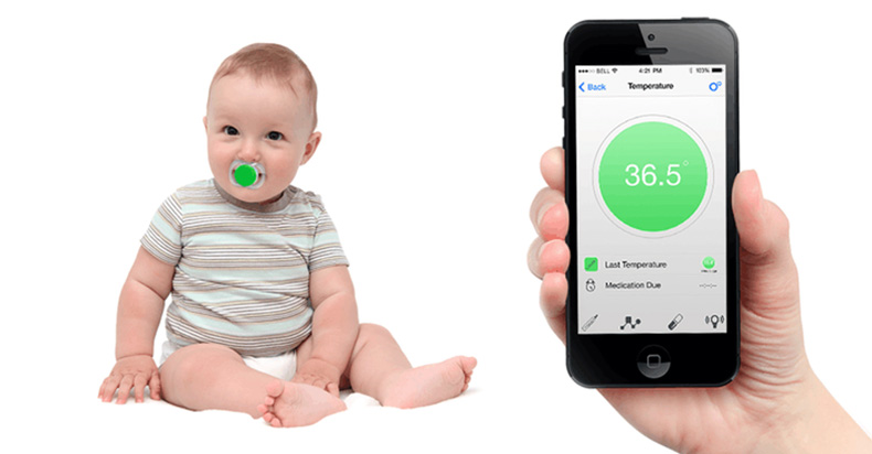 奶嘴能测体温还能反映宝宝身体状况 奶爸奶妈省心了