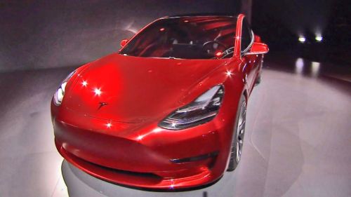 特斯拉Model 3内饰图片流出 不见了仪表盘和出风口