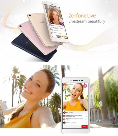  MWC：华硕发布ZenFone Live手机 美颜直播很给力
