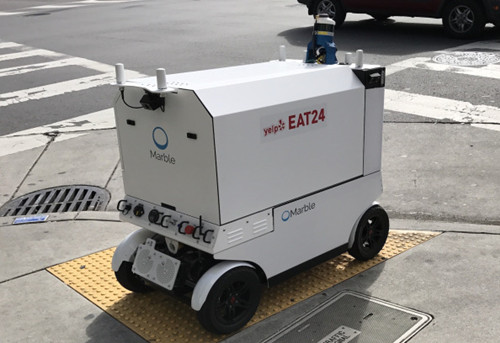 又一款送餐机器人在旧金山上路 还有人保驾护航