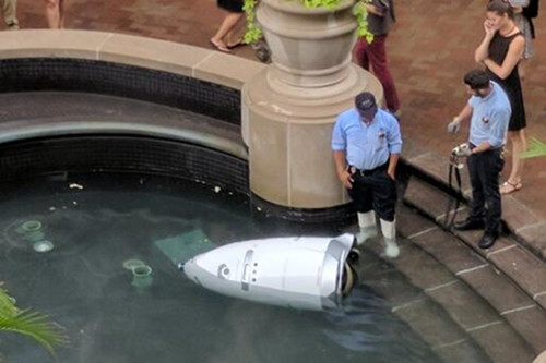 机器故障！美一保安机器人在喷泉中“自杀溺亡”