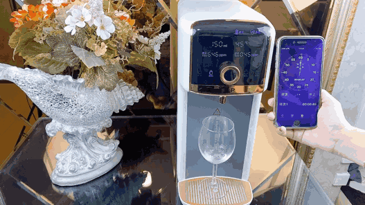 泡奶45度水 150毫升用时 19秒钟