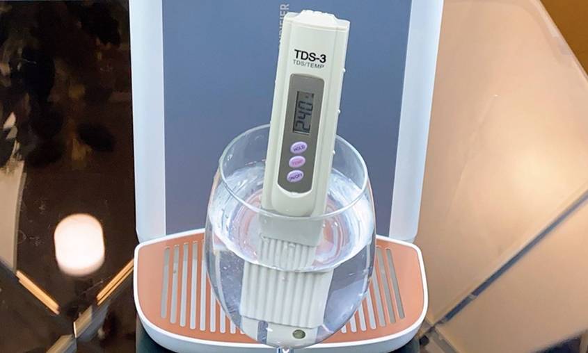 原水 机器和测试笔显示差1 可以忽略不计犯法